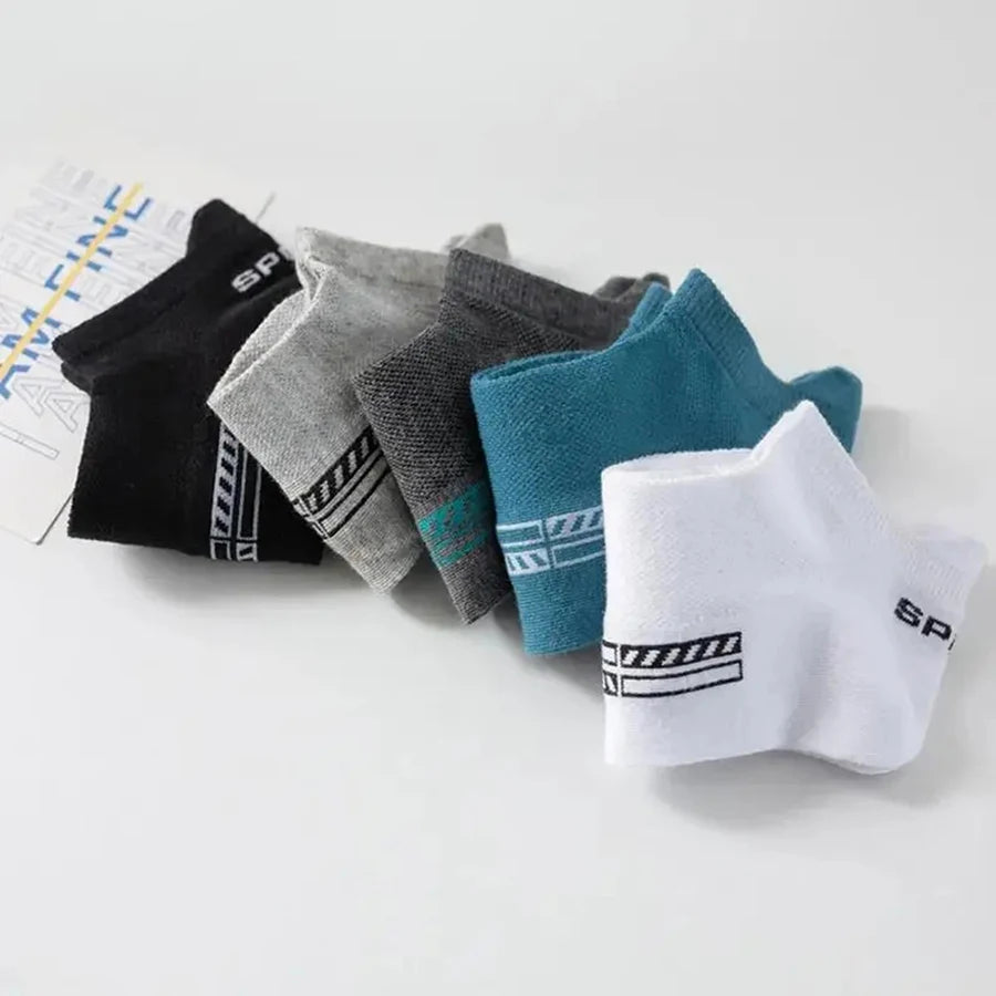 5/10/20 Pairs Men Short Socks Trendy High-Quality Low Cut Round Neck