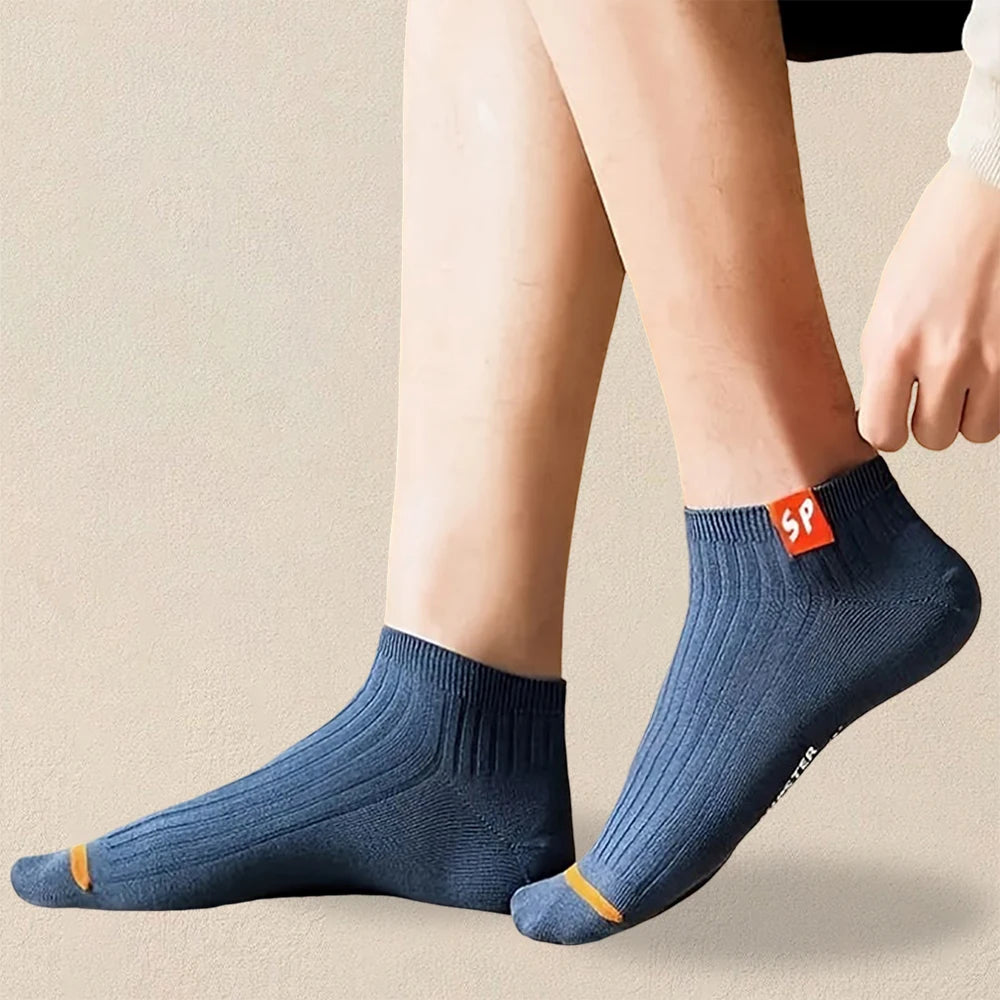 5 Pairs Women Short Socks Trendy and Versatile Letter Boat Socks