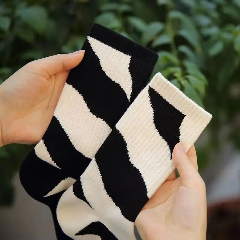 4 Pairs Of Fashionable And Soft AB Socks, Comfortable And Breathable