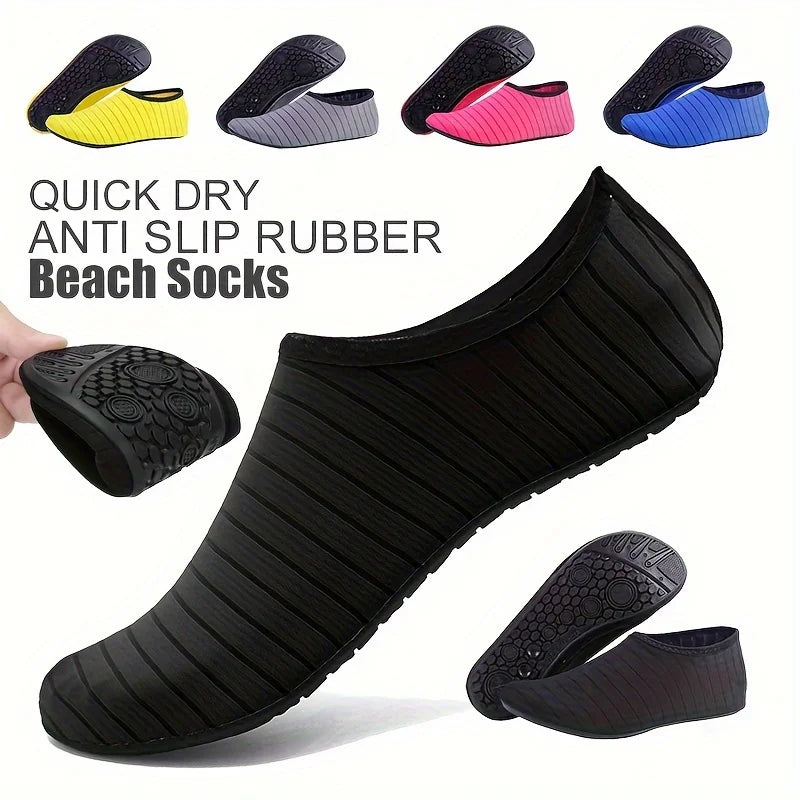 1 Pair Water Shoes Women Barefoot Socks Anti-Slip Quick-Dry Men Beach