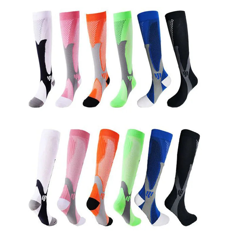 Running Men Women Compression Socks For Football Anti Fatigue Pain
