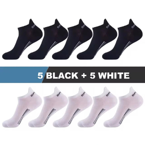 5/10/20 Pairs Men Short Socks Trendy High-Quality Low Cut Round Neck