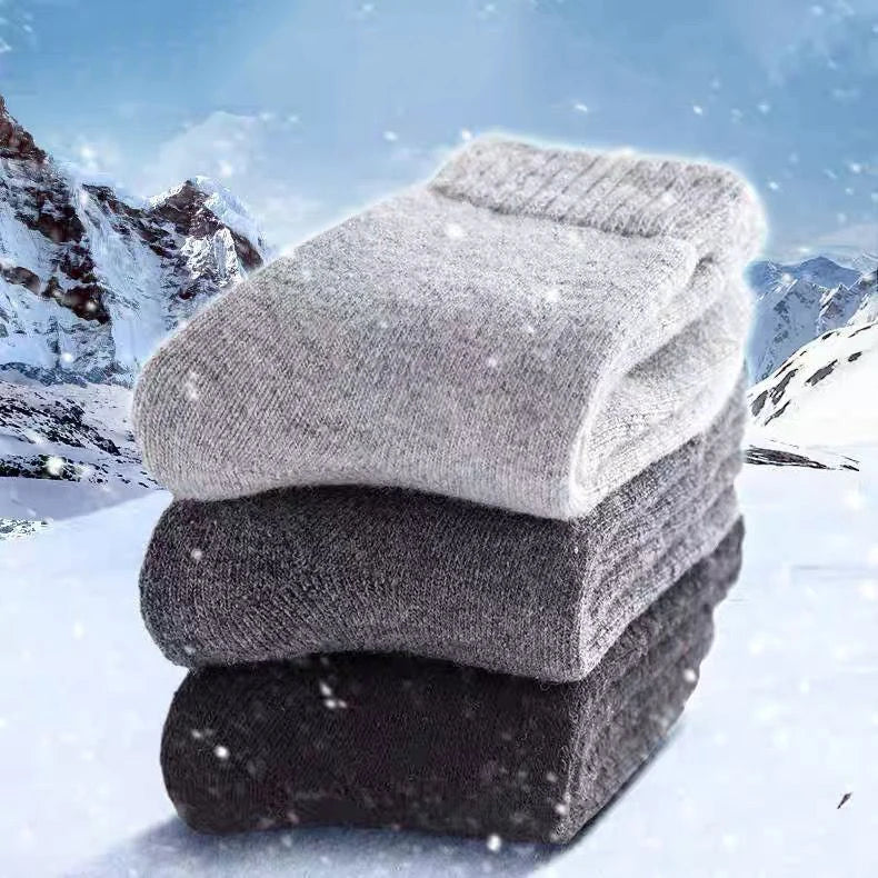 2025 New Winter Super Thicker Warm Socks Wool Male Men Women Socks