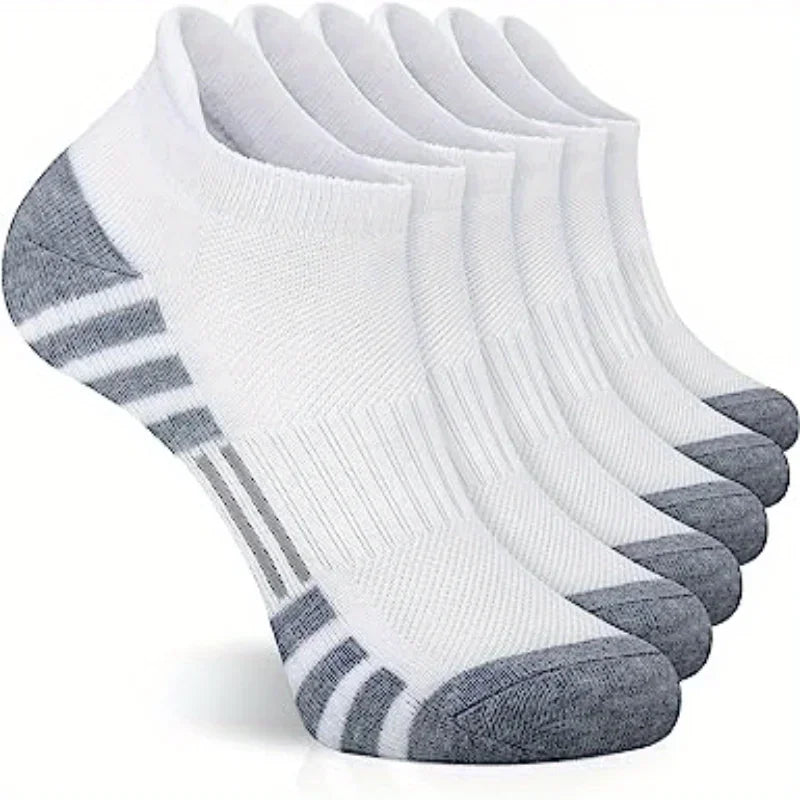 6/12/18Pairs Ankle Athletic Running Socks Cushioned Cotton Breathable