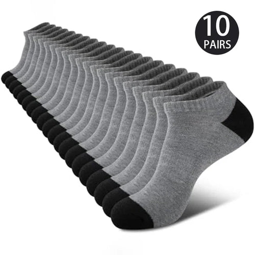 10 Pairs of High-Quality Men's Sports Fitness Running Socks For Spring