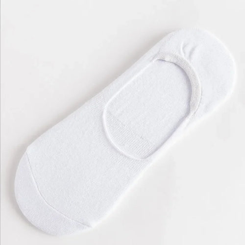 5Pairs Men Boat Cotton Socks Summer Autumn Non-slip Silicone Invisible