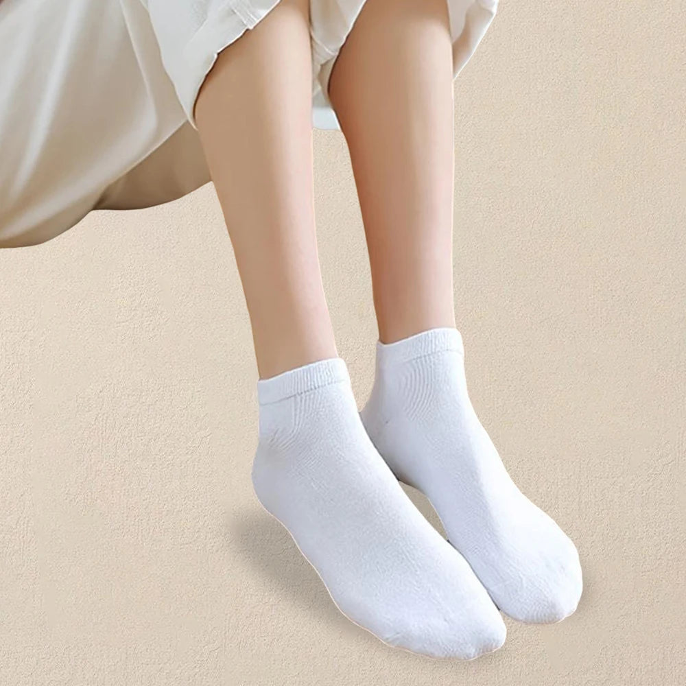 5/10/40 Pairs Women White Socks Are Simple And Versatile Fashionable