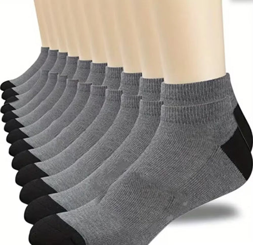 10pairs Breathable Cotton Sports Stockings Men Bamboo Fiber Autumn and
