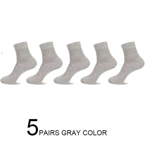 5/10 Pairs High Quality Men‘s Socks Cotton Casual Business Middle