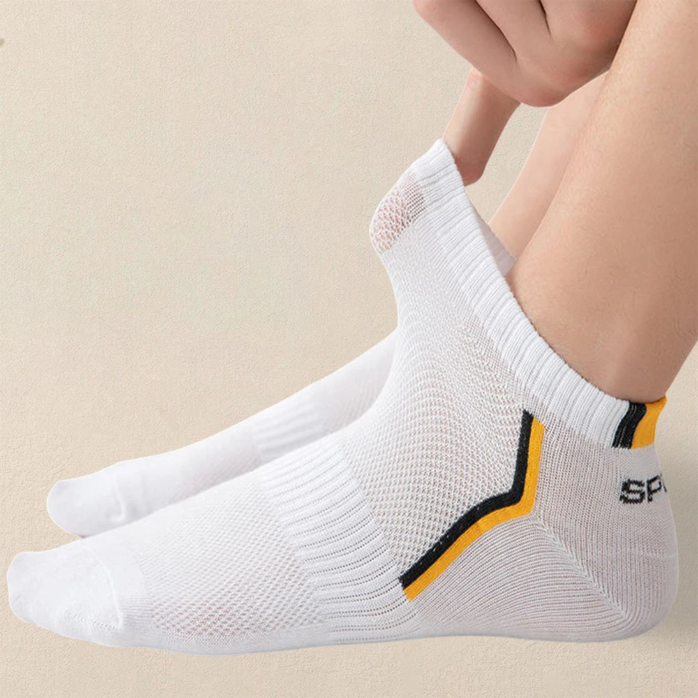5 Pairs Men Summer Socks Trendy Fashionable Simple Versatile Men Ankle