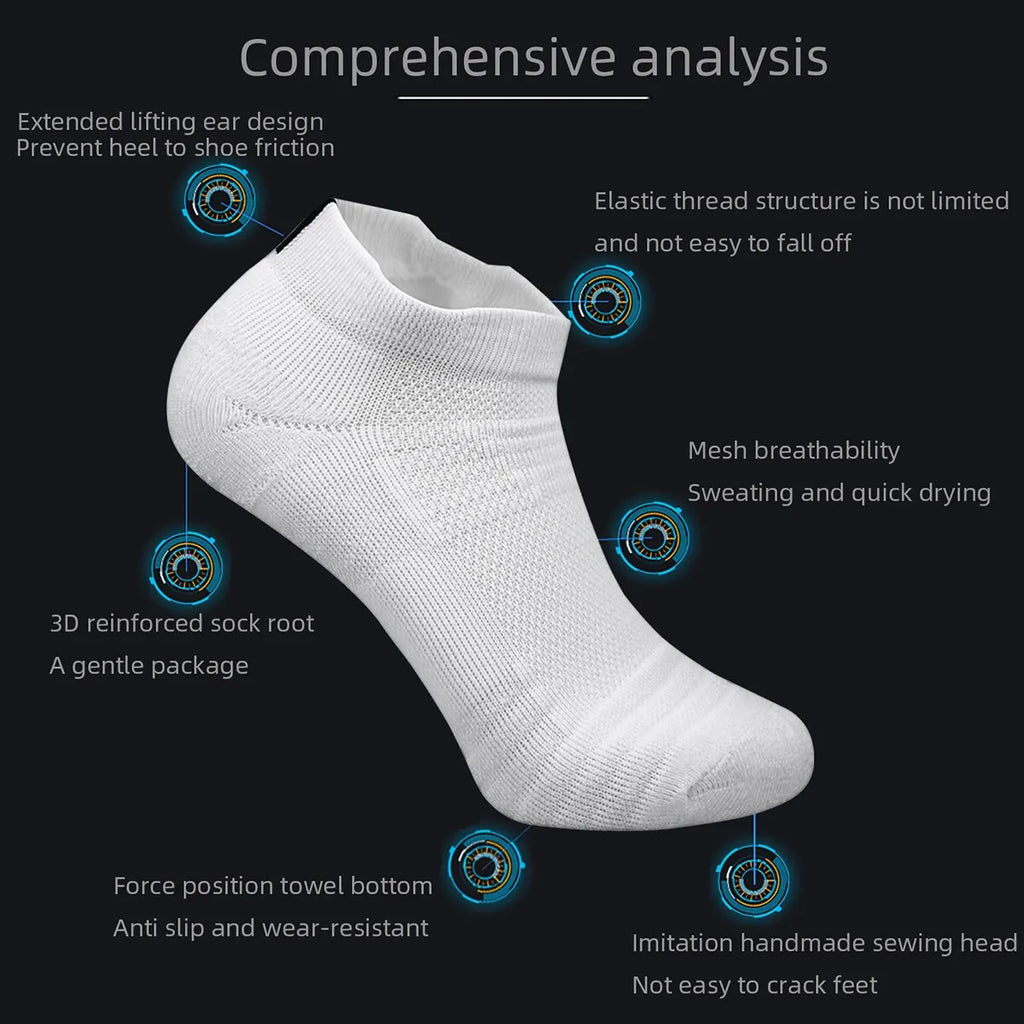 3 Pairs Sports Socks Men Women Short Running Socks Performance Ankle