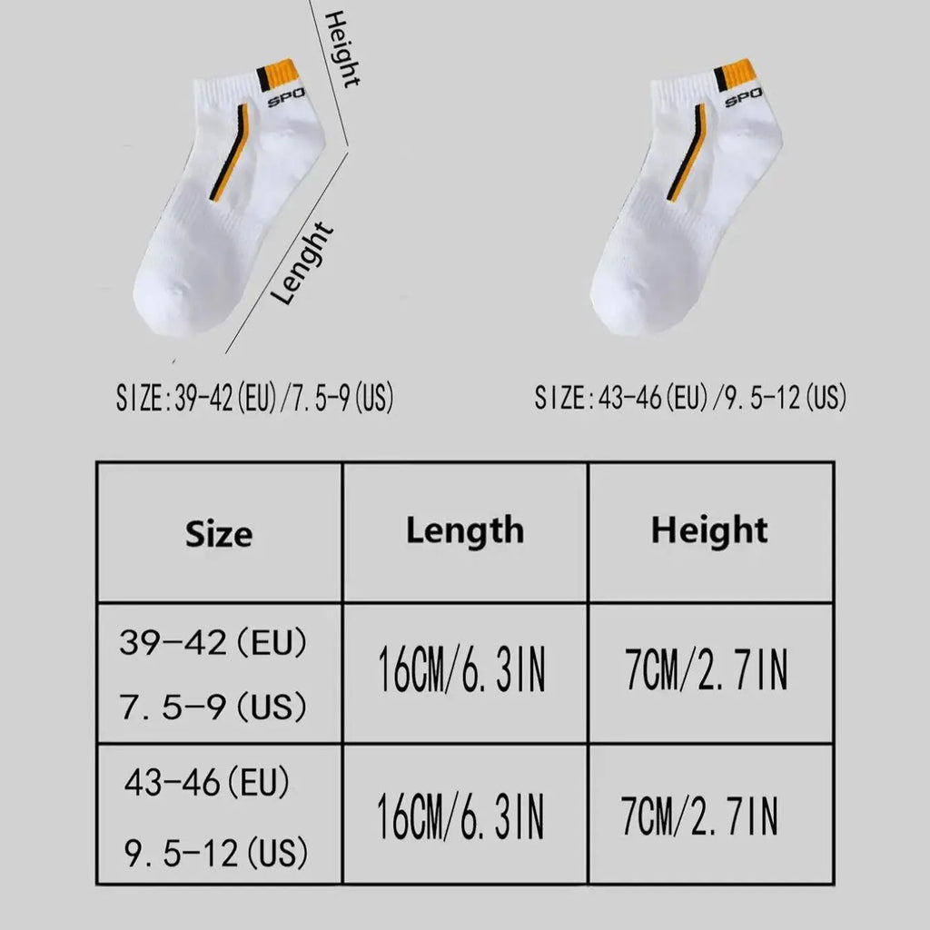 5 Pairs Men Summer Socks Trendy Fashionable Simple Versatile Men Ankle