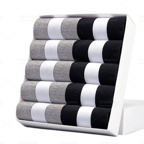5/10 Pairs Men's Cotton Socks Black Business Men Socks Soft