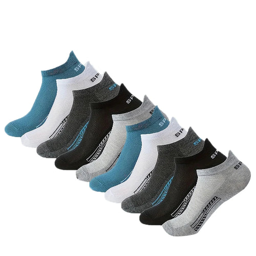 5/10/20 Pairs Men Short Socks Trendy High-Quality Low Cut Round Neck