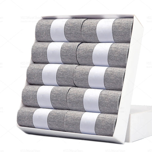 5/10 Pairs Men's Cotton Socks Black Business Men Socks Soft