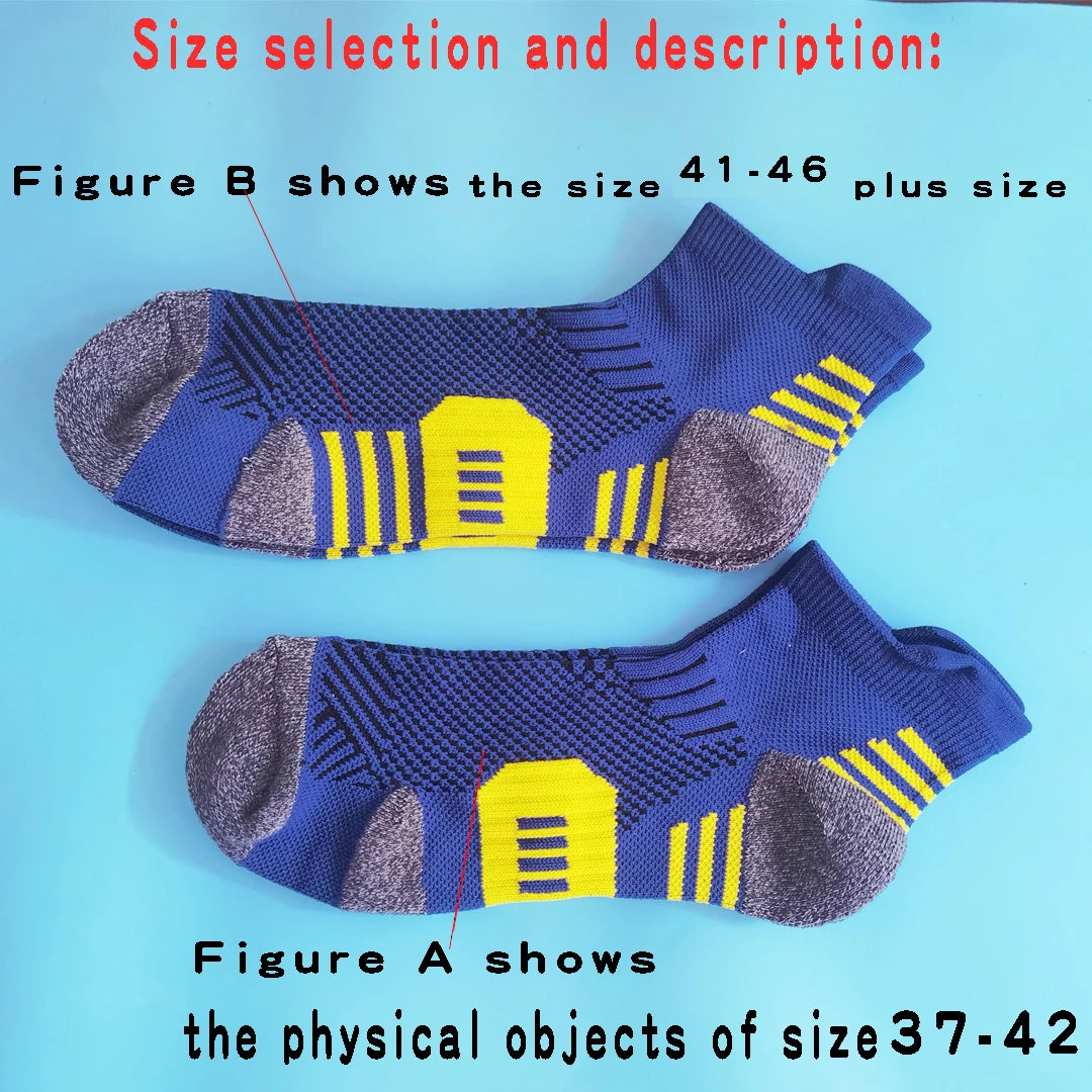 3Pair Professional Fitness Sports Socks Towel Bottom Non-Slip Running