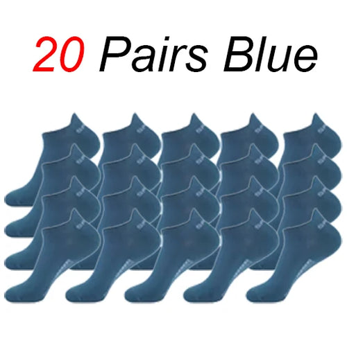 5/10/20 Pairs Men Short Socks Trendy High-Quality Low Cut Round Neck