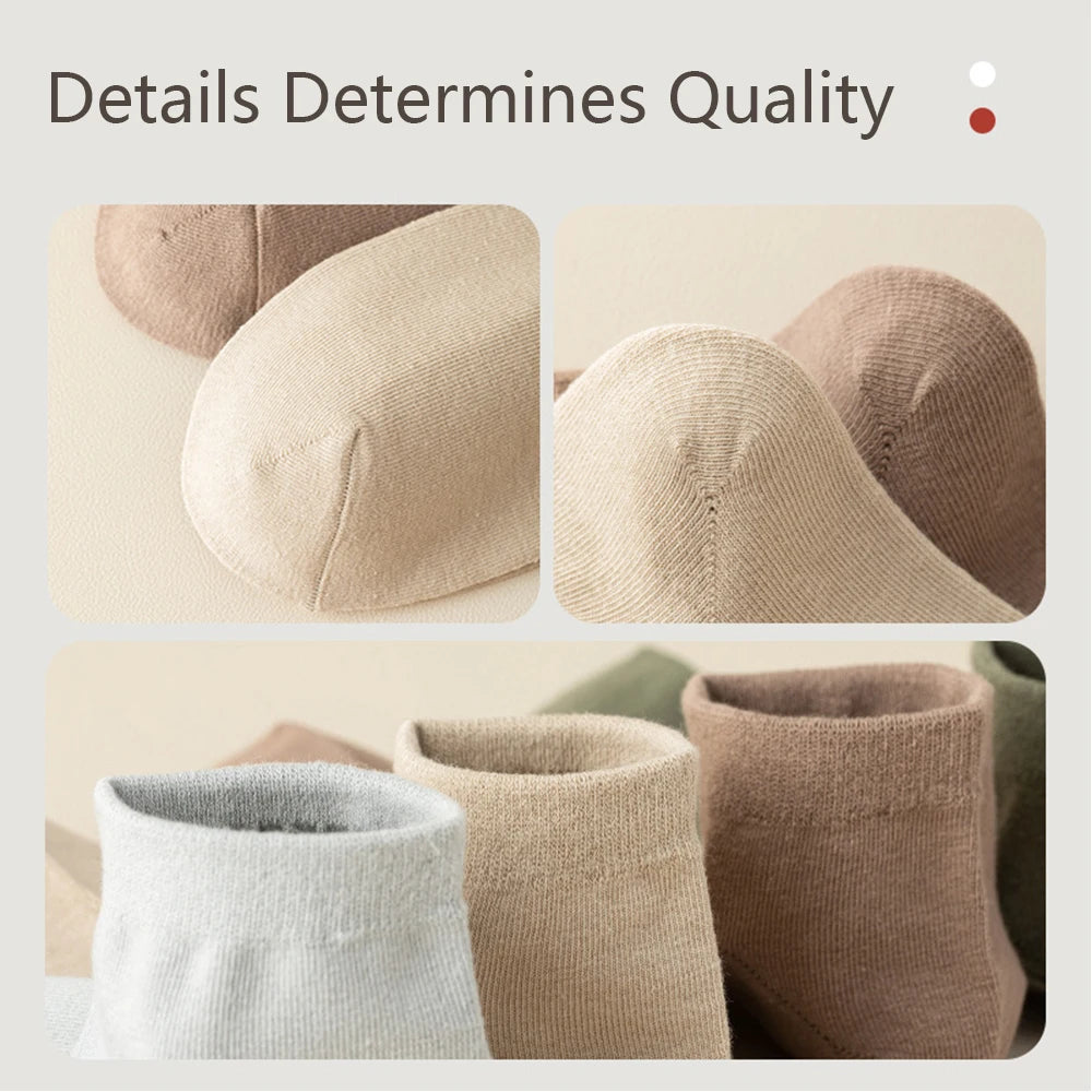 95% Combed Cotton Socks Men Business Dress Short Socks Soft Breathable