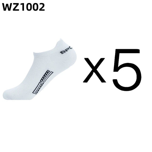 5Pairs High Quality Men Ankle Socks Breathable Cotton Sports Socks