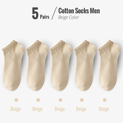 95% Combed Cotton Socks Men Business Dress Short Socks Soft Breathable