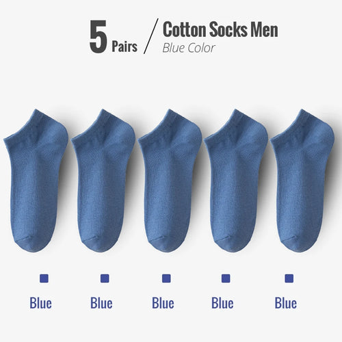 95% Combed Cotton Socks Men Business Dress Short Socks Soft Breathable