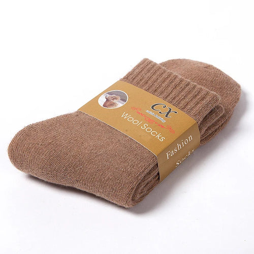 2025 New Winter Super Thicker Warm Socks Wool Male Men Women Socks