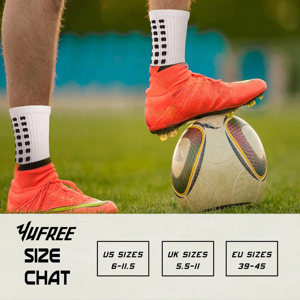 6 pairs of football socks sports socks men's mid-calf socks silicone