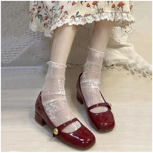 1/2 Pairs Thin Socks Women Summer Ultra Breathable Transparent Lace