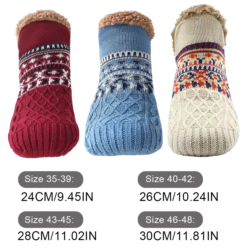 Winter Women Warm Men’s Socks Thickened Thermal Ski Non-slip Soccer