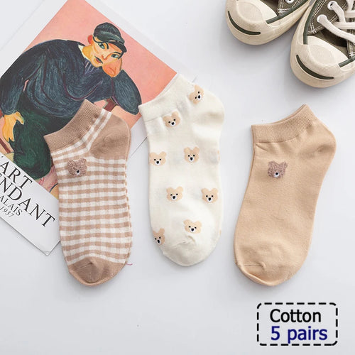 5/10 Pair  New Striped Casual Breathable Socks High Quality Harajuku