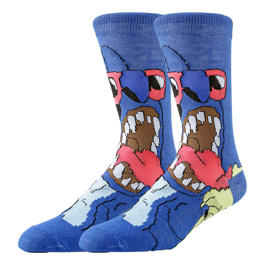 5/6pairs Miniso Disney lilo stitch Hip Hop Street Style Anime Socks