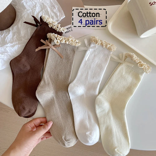 4/5/8/10/20 Pairs of MEN'S AND WOMEN'S Black Cotton Business Mid