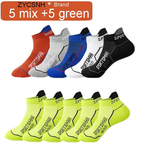 10 Pairs High Quality Socks Men's Summer Man Short Socks Breathable