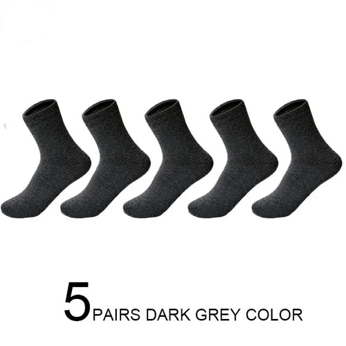 5/10 Pairs High Quality Men‘s Socks Cotton Casual Business Middle