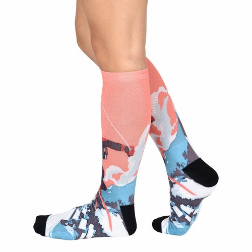Men & Women's CoolMax Knee-High Socks, Nature Inspired Collection for