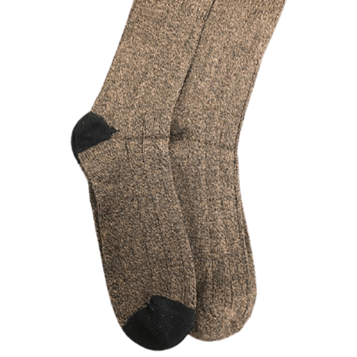 Socks for Big and Tall Men Marled Cotton Socks (2 Pair Packs)