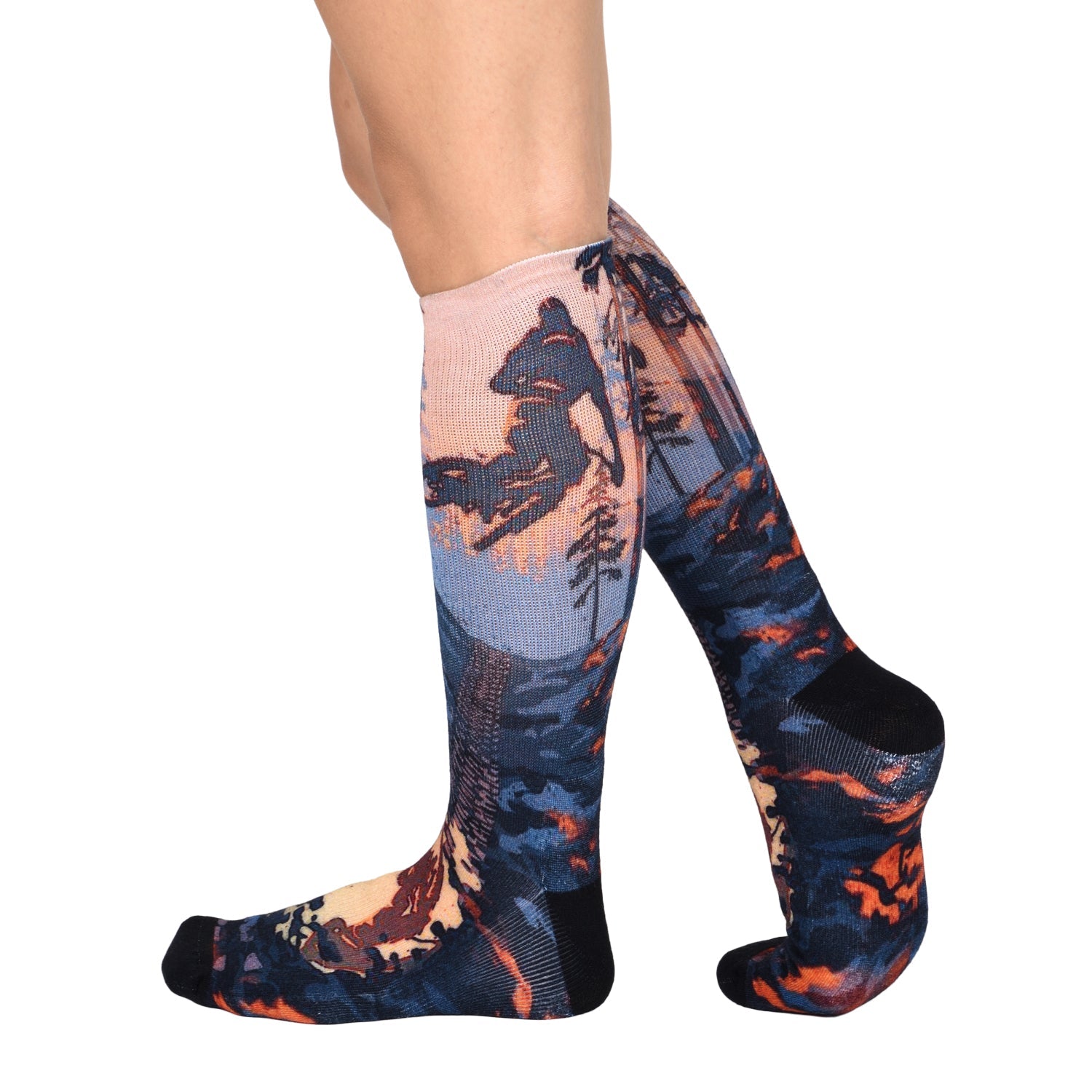 Men & Women's CoolMax Knee-High Socks, Nature Inspired Collection for