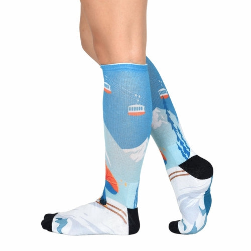 Men & Women's CoolMax Knee-High Socks, Nature Inspired Collection for