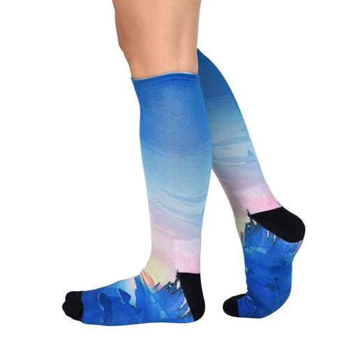 Men & Women's CoolMax Knee-High Socks, Nature Inspired Collection for